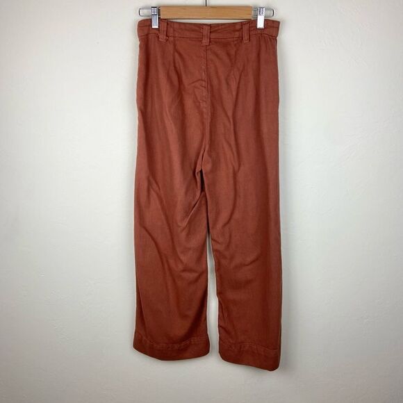 Free People Sunday Skies Wide-Leg Pant - Burnt Orange - Picture 6 of 8